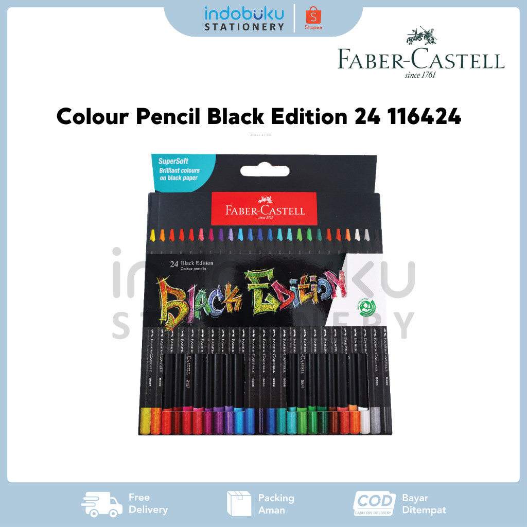 

Colour Pencil Black Edition 24 Faber-Castell Pensil 24 Warna Faber-Castell 116424