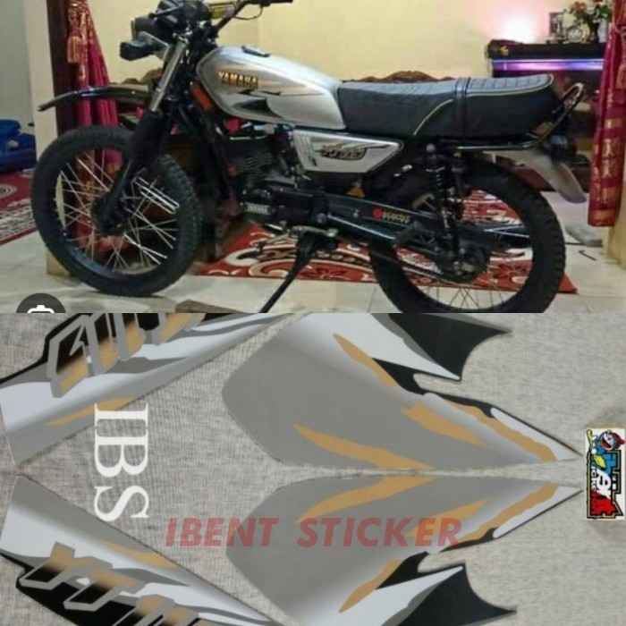 STIKER STIKER STRIPING LIS STANDAR ORI YT115 YT 115 SILVER POLET