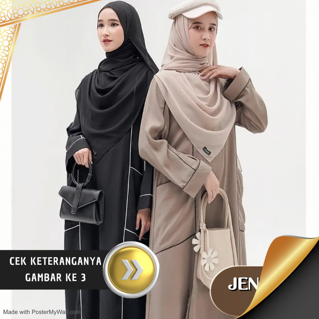 Jilfara - Baju Gamis Wanita Remaja Terbaru Dress Gamis Crinkle Premium Muslimah Kekinian Pesta  2023