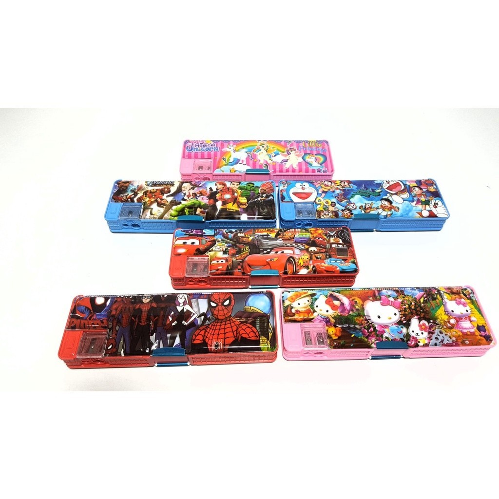 

Harga Grosir ( 1lusin /12pcs ) Kotak / Tempat Pensil Plus Serutan Motif CC-7810