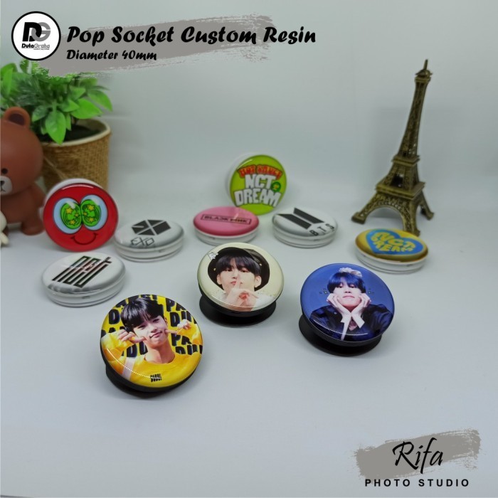 [Custom] Griptok Resin Glitter / Non Glitter - Hitam Non Glitt