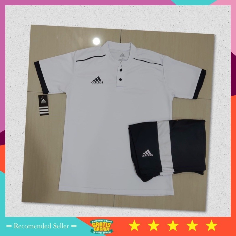 Pakaian Olahraga Murah Style Keren kekinian / jersey | setelan futsal ADIDS KERAH KANCING LIST27 202