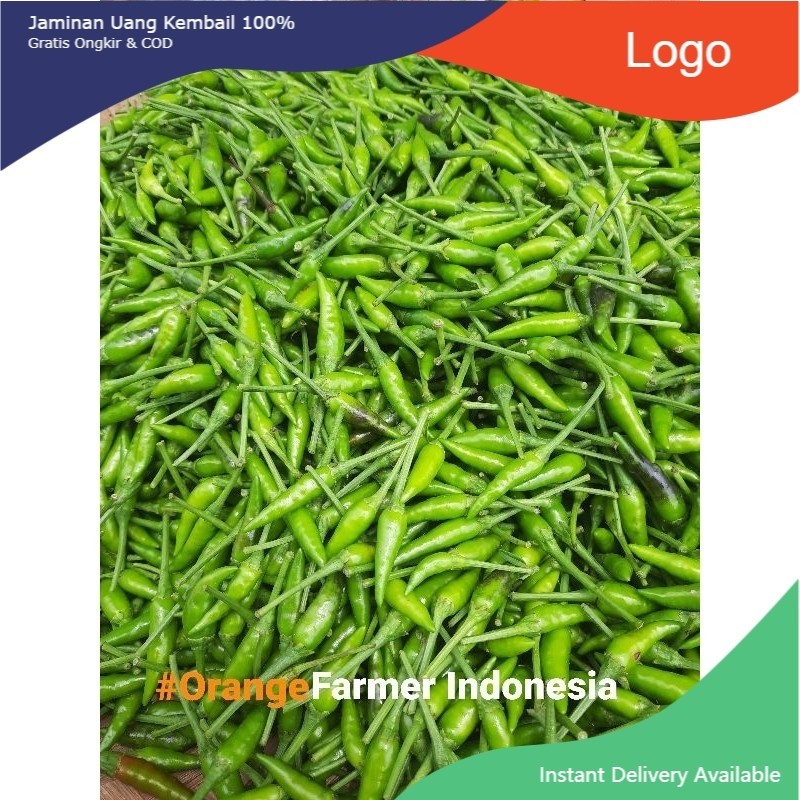 

cabe rawit hijau 1 kg fresh dipetik langsung dari lahan