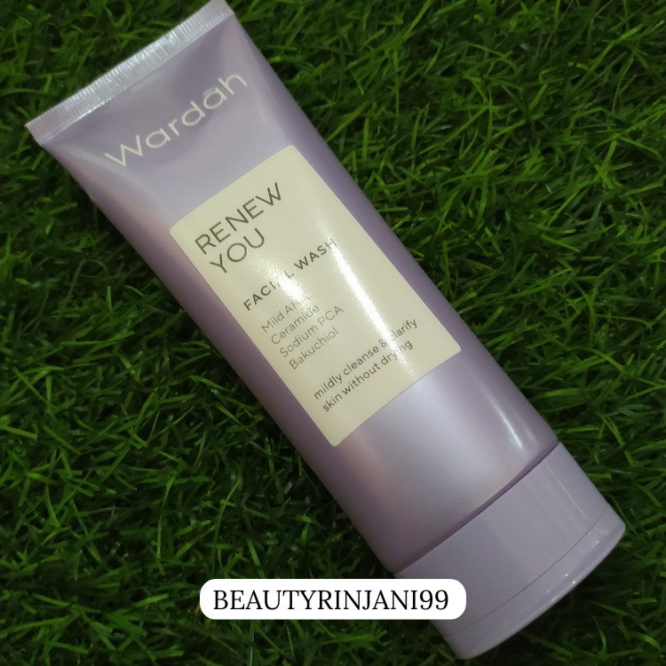 Wardah renew you anti aging facial wash 100ml/sabun cuci muka wardah/pembersih wajah/sabun wajah ant