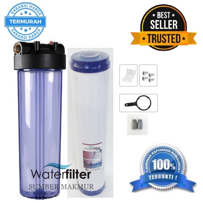 Filter Air Housing Big Clear 20 Inch Step 1 GAC/UDF