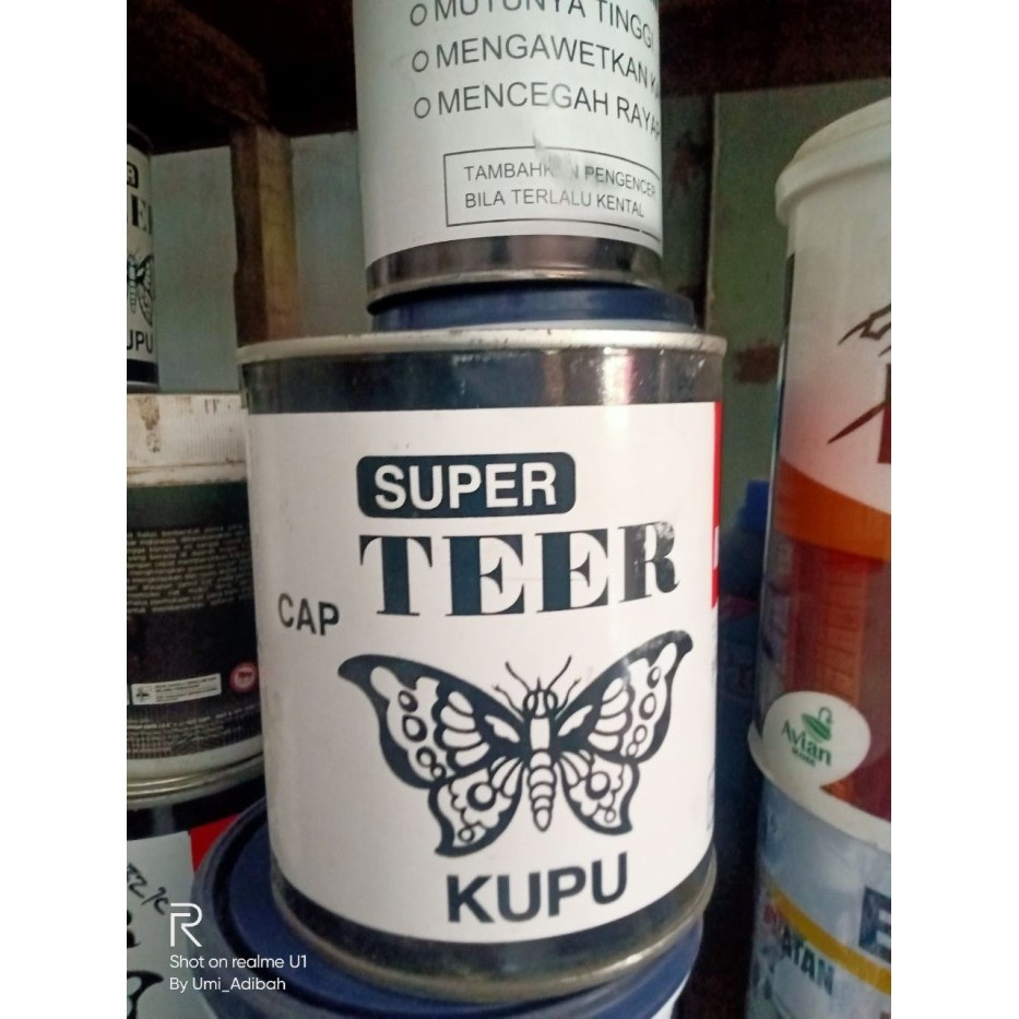 CAT TEER TER KAYU 1kg pelindung RAYAP Cat anti rayap - cat anti karat - Merah Muda