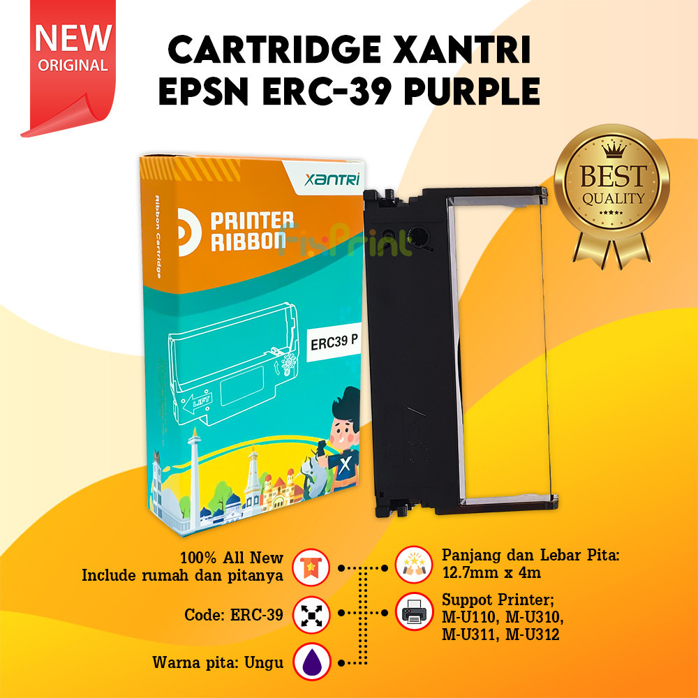 Refil Ribbon Cartridge Compatible ERC39 Printer MU110 MU310 MU311 MU312
