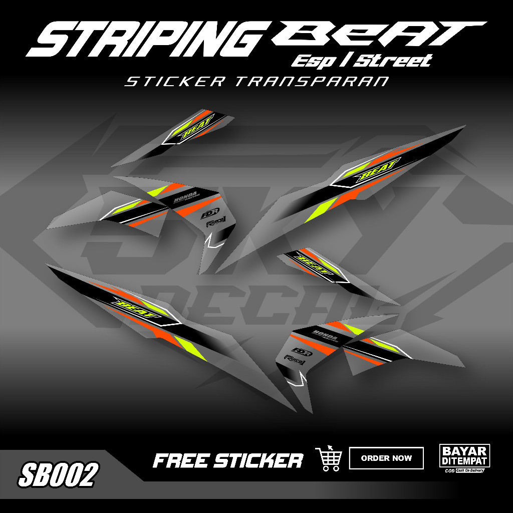 

STRIPING TRANSPARAN BEAT NEW ESP STREET 2016-2017-2018-2019 CUSTOM VARIASI SIMPLE Motorcycle