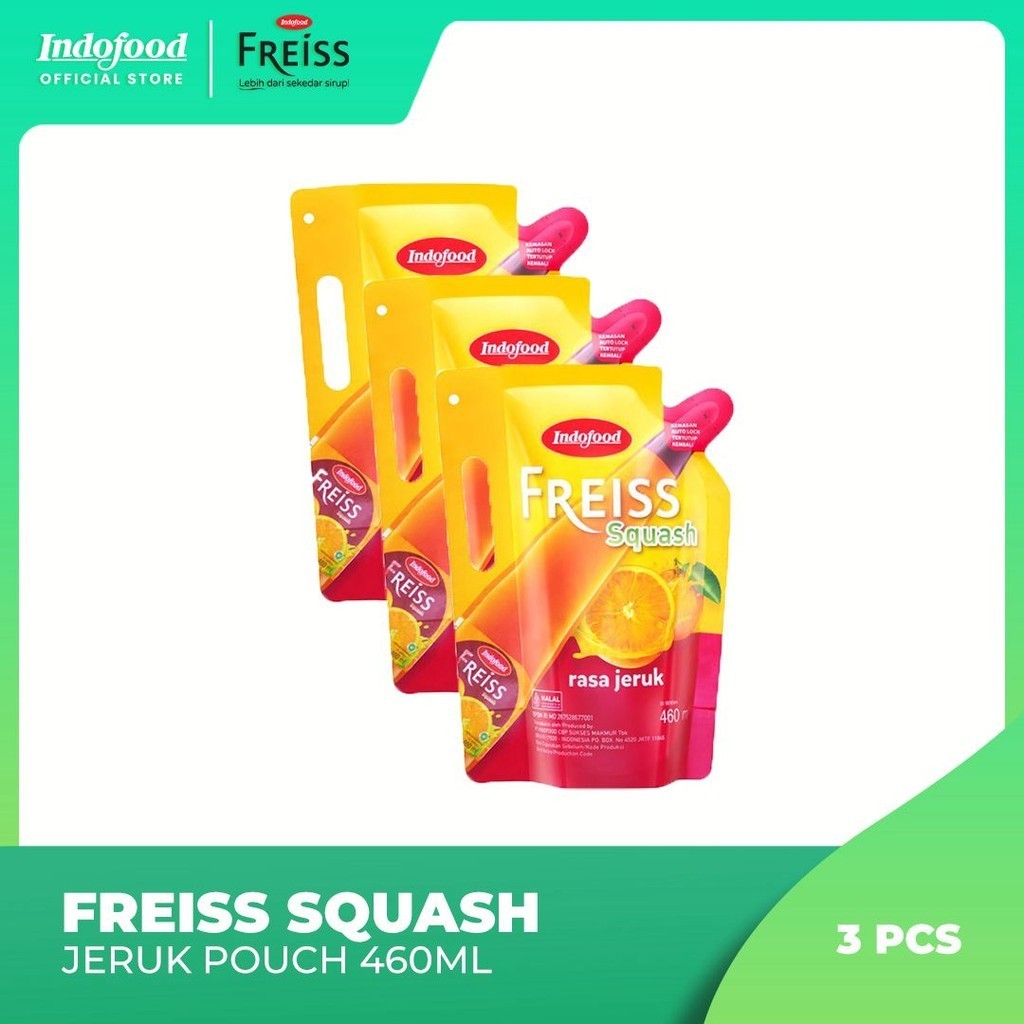 

3 PCS - Freiss jeruk pouch 460 mL