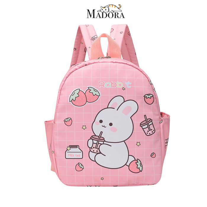 Madora Tas Ransel Backpack Mini Anak TK SD Perempuan Karakter Kelinci - Pink