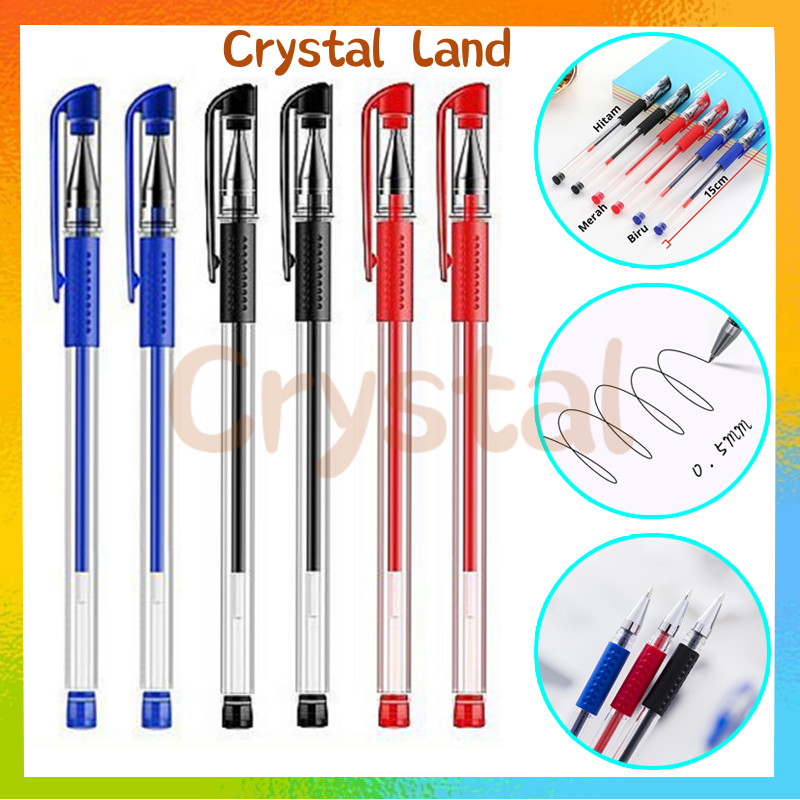 

Pena Gel 0.5Mm Standard Pulpen / Pena Cair Pulpen Sekolah Kantor Mata Pena / Alat Tulis Sekolah Bolpen