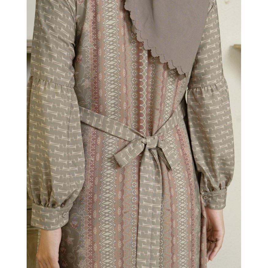 Gendhis Abaya - 3Warna | Zysku Xena | Gamis Dress Lengan Panjang Batik - Sona, XL