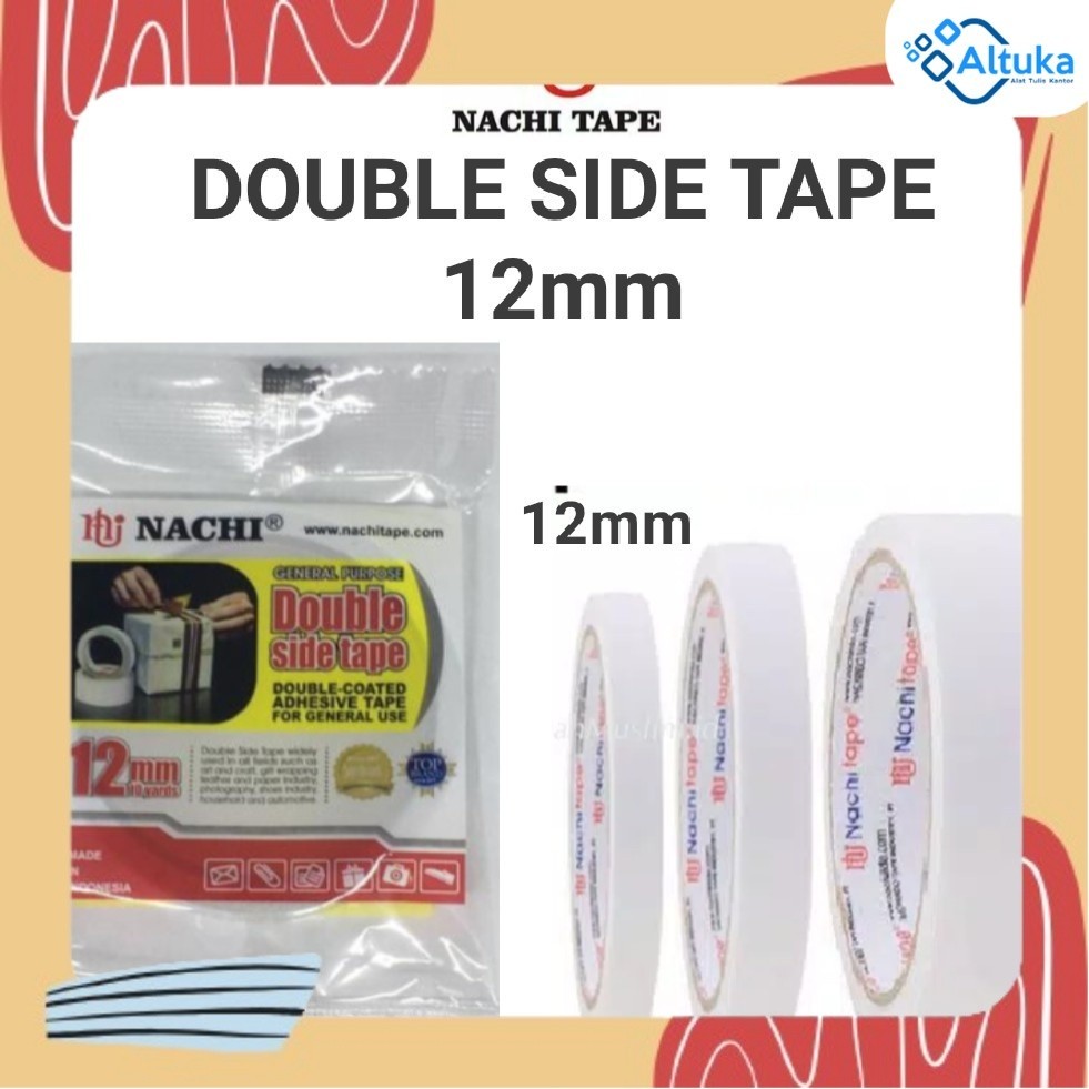 

Isolasi Double Tape Nachi 12 mm x 10 yard