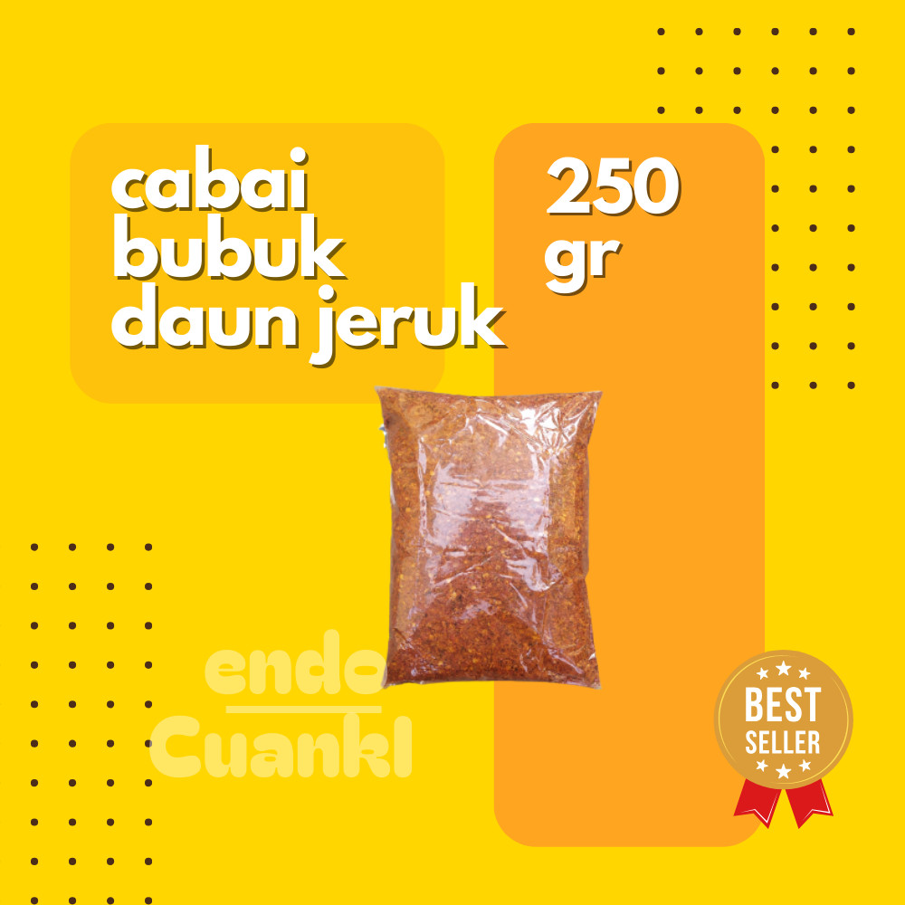 

250 Gr CABAI CABE BUBUK KERING Aroma DAUN JERUK Gilingan Kasar