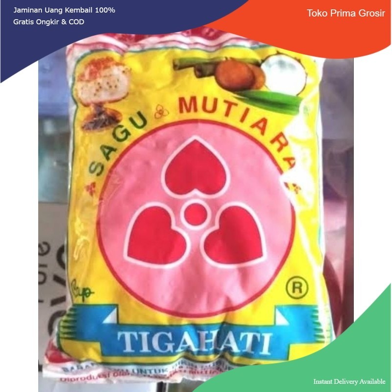 

Sagu Mutiara Cap TIGAHATI 100 Gram