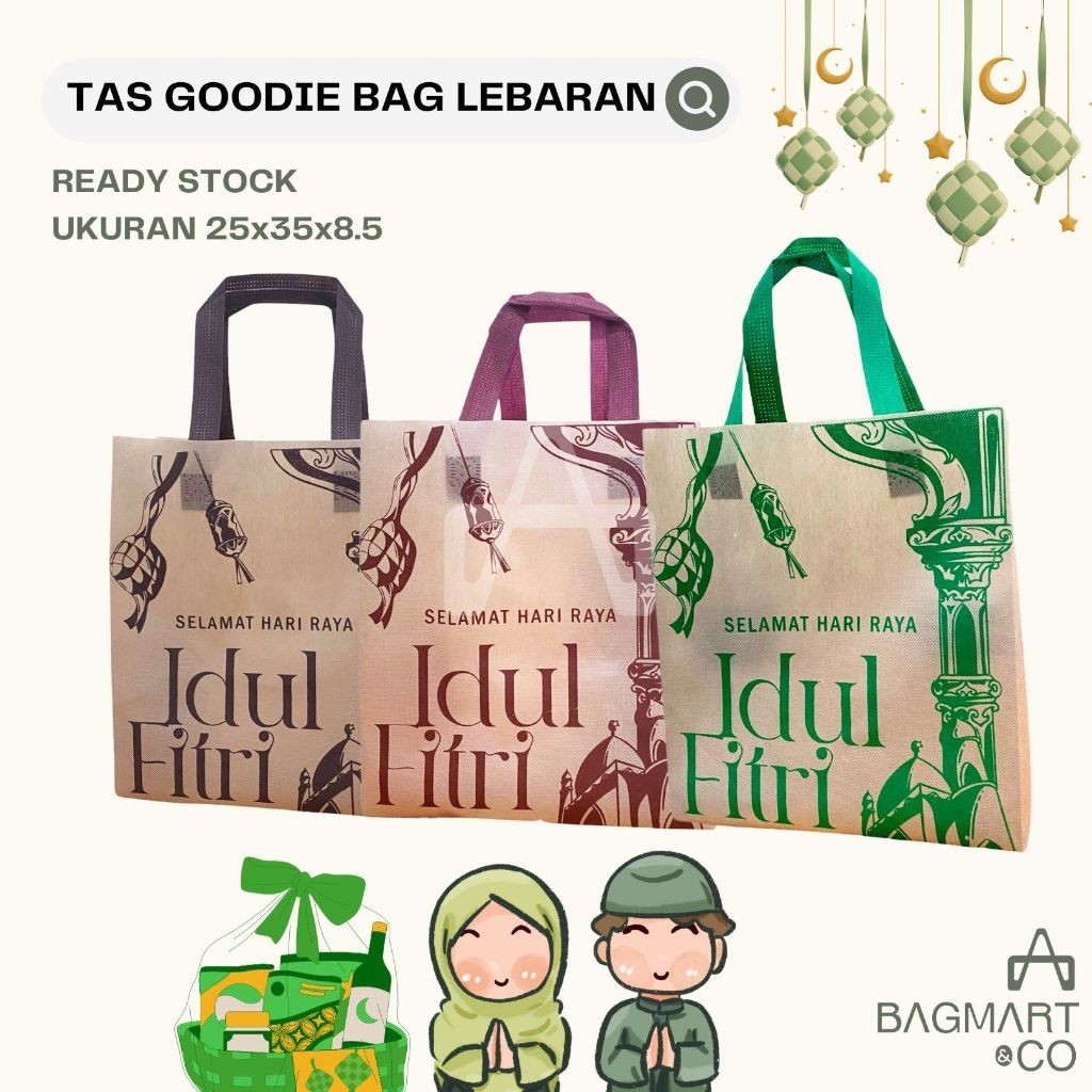 

Goodie Bag Tas Lebaran Hari Raya Idul Fitri Bingkisan Souvenir Snack Kado Hadiah Gift
