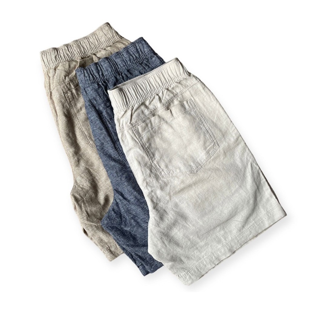 CELANA PENDEK LINEN | SHORT PANTS LINEN BY ANKO