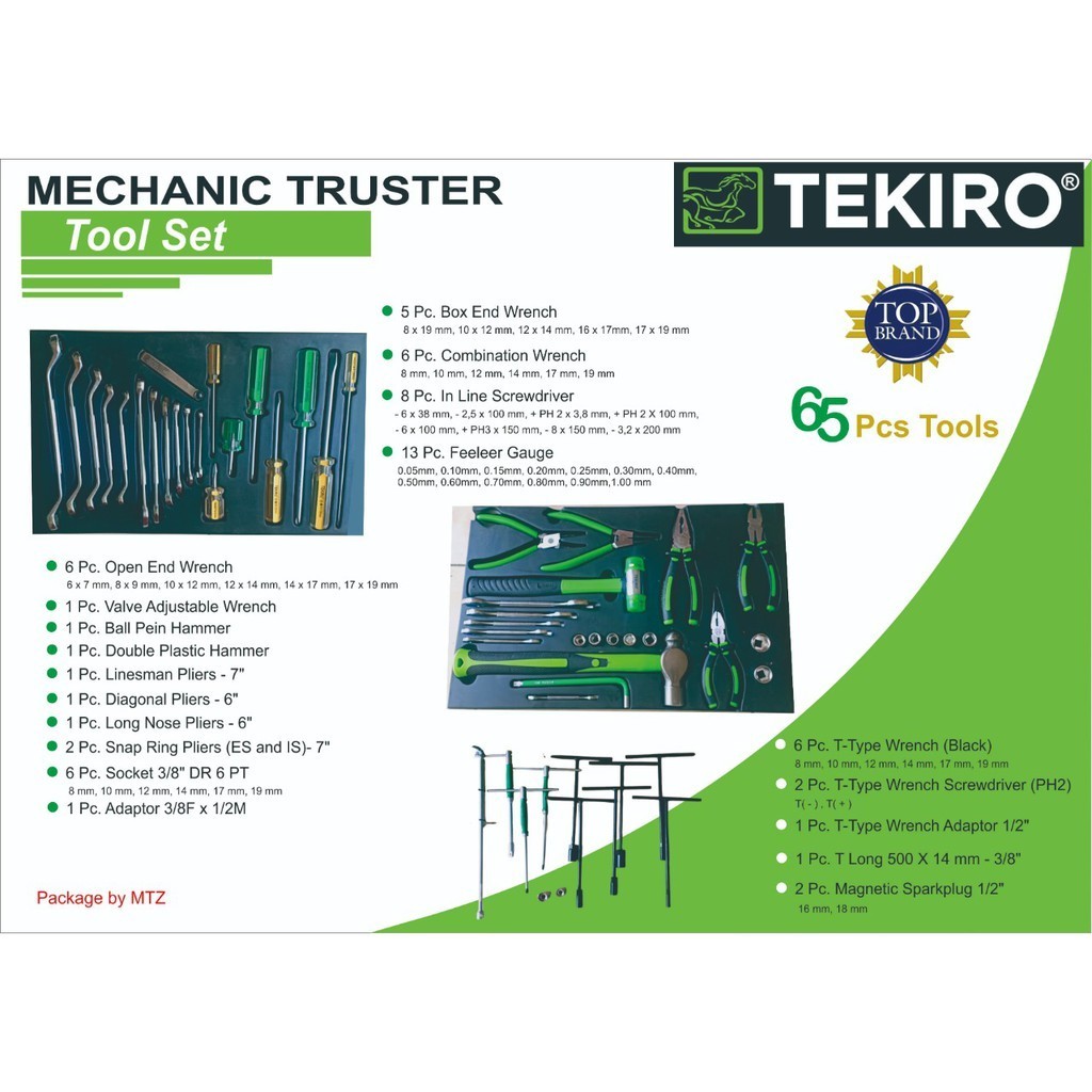 promo Tool Set Mechanic Truster Tekiro ( Isi Tool + Embos)