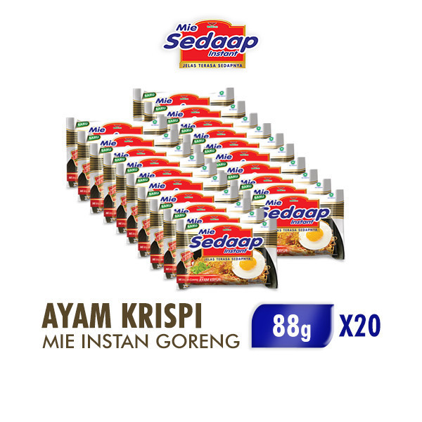 

Sedaap Mie Instan Ayam Krispi 84 gr x 20 pcs