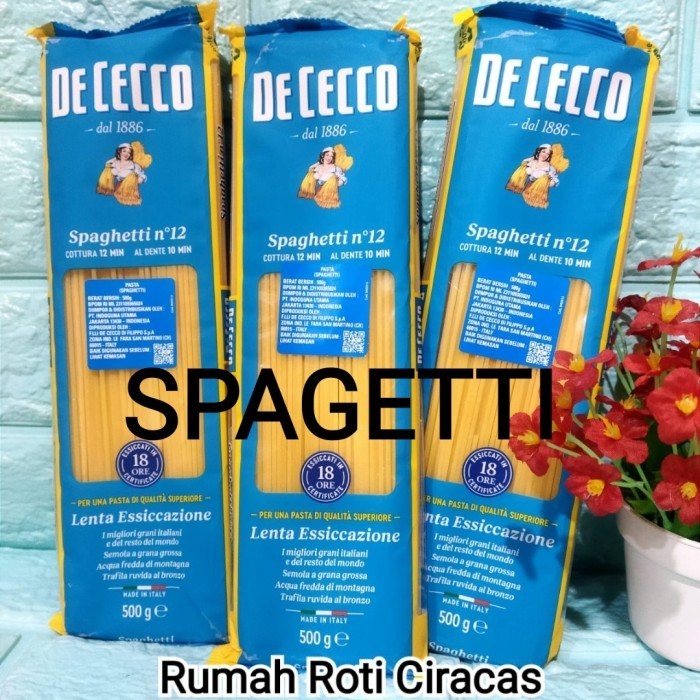 

PASTA ITALY SPAGHETTI 12 DE CECO SPAGETI DE CECCO SPAGHETI DECECCO 500