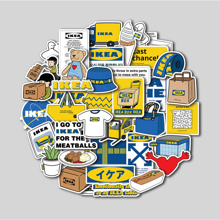 

STICKER PACK IKEA THINGS IKEA | STIKER TUMBLER LAPTOP KOPER HELM