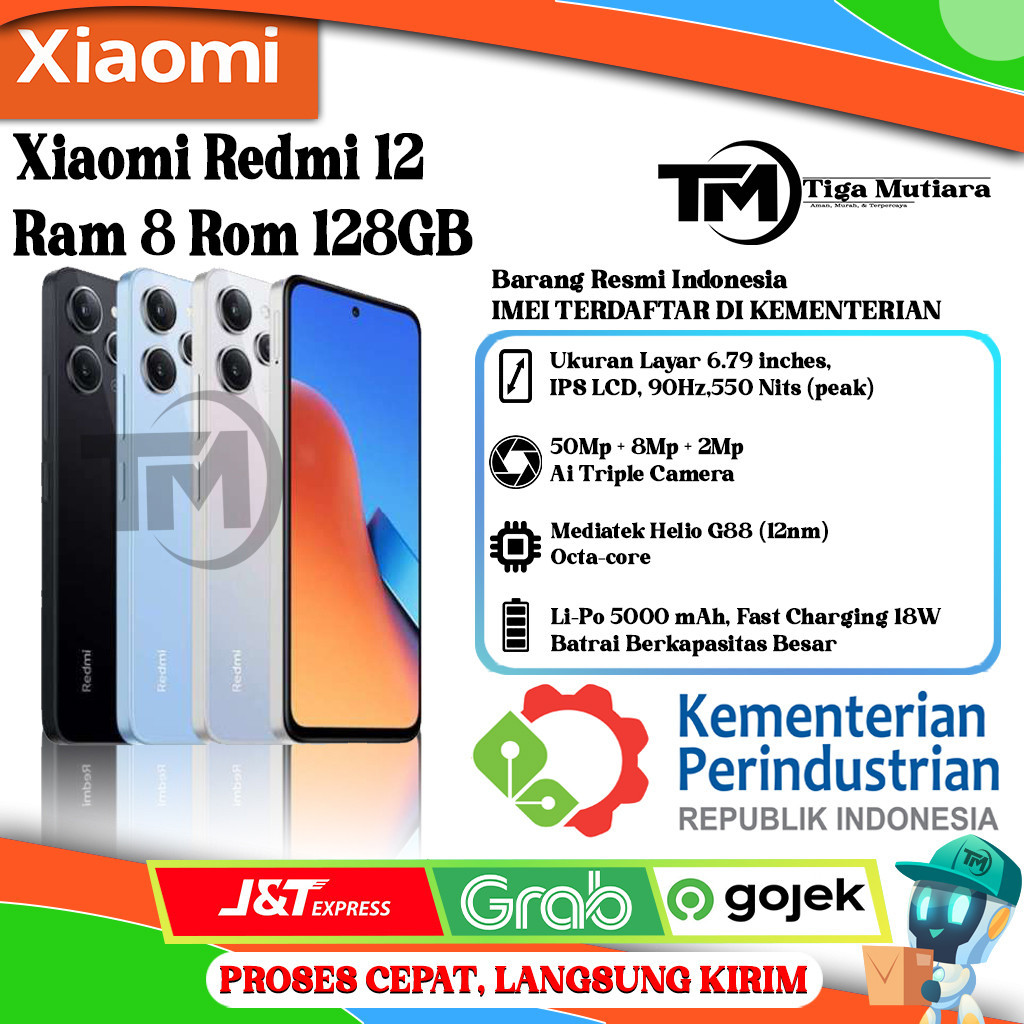 Xiaomi Redmi 12 Ram 8/128GB | Ram 8/256GB