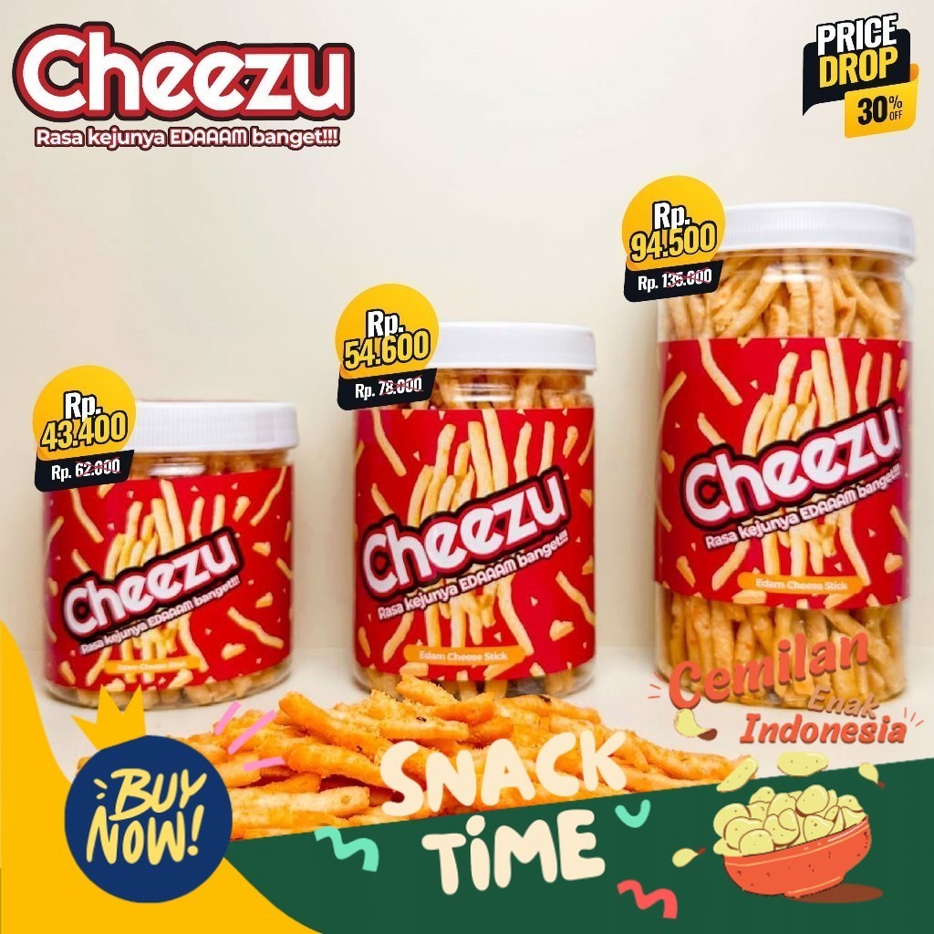 

Special Diskon Cheese Stick Keju Edam Cheezu Salty