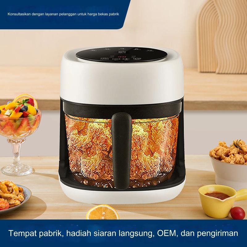 Oven listrik ungu/ Penggorengan udara/penggoreng listrik/oven/mesin sarapan pintar berkapasitas besa