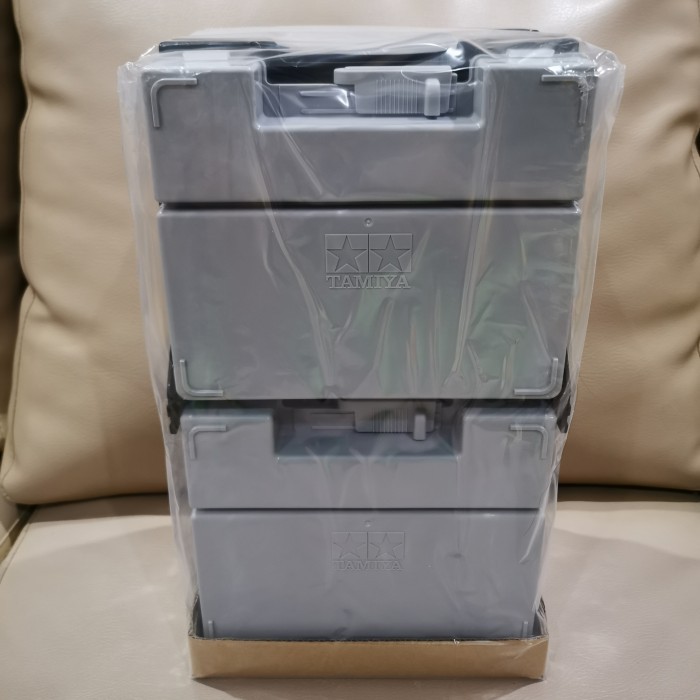 Tamiya 15424 Portable Pit Box Grey