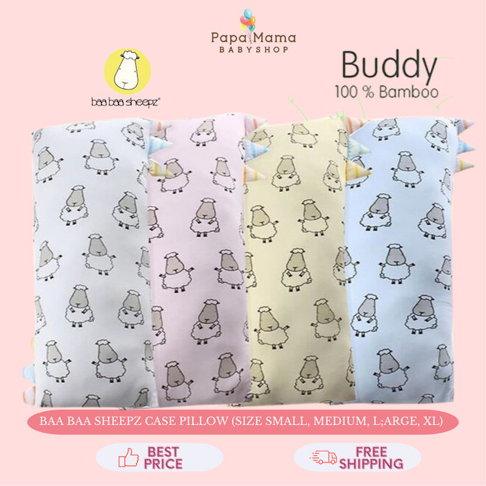 Alder Sarung Bantal BaaBaa Sheepz MEDIUM Bantal Baba Sheep Baa Baa Sheepz - Biru Muda