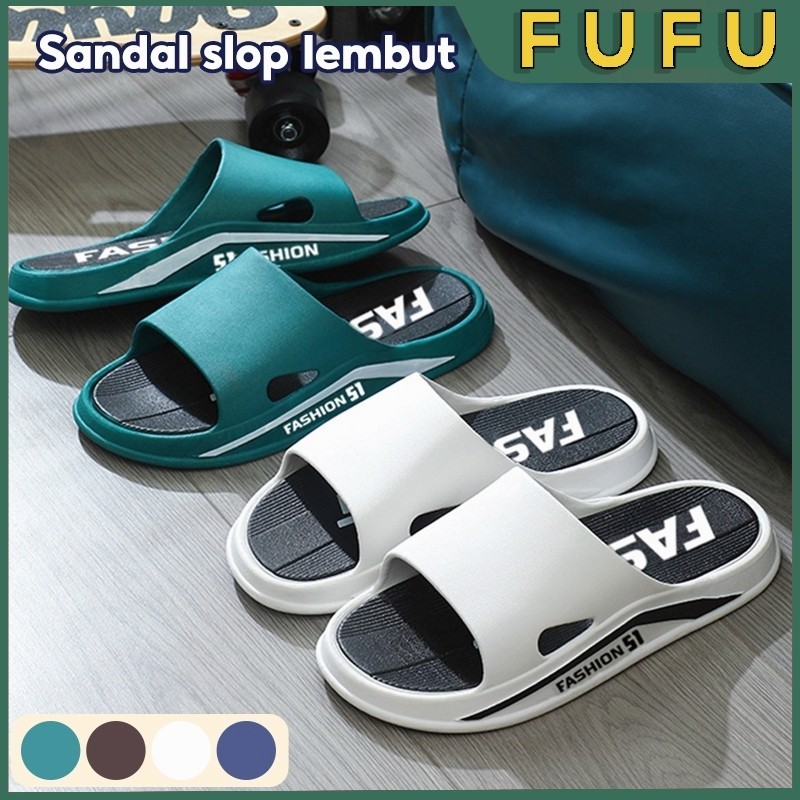 FUFU Sandal Bajo / Sandal slop / Sandal Slide / Sandal Slide Pria Wanita / Sendal Pria / Sol super l