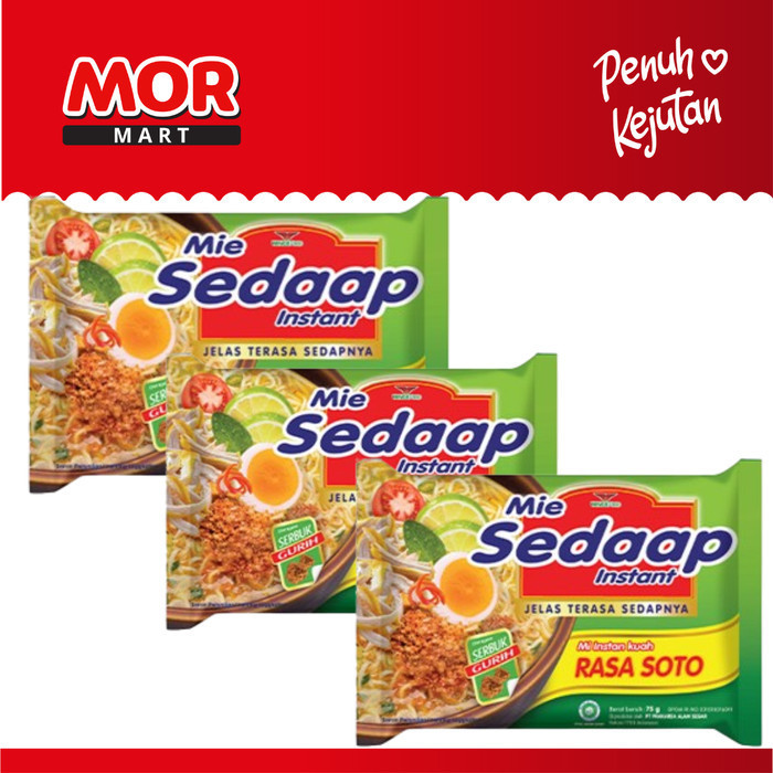 

Beli 3 Lebih Murah - SEDAAP Mie Instant Rasa Soto 75g