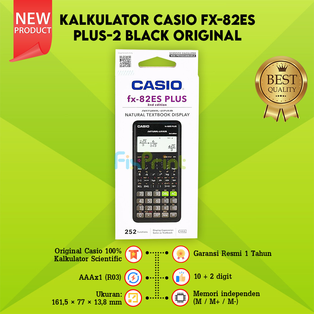 

Kalkulator Casio fx 82ES PLUS-2 Calculator Scientific New Original