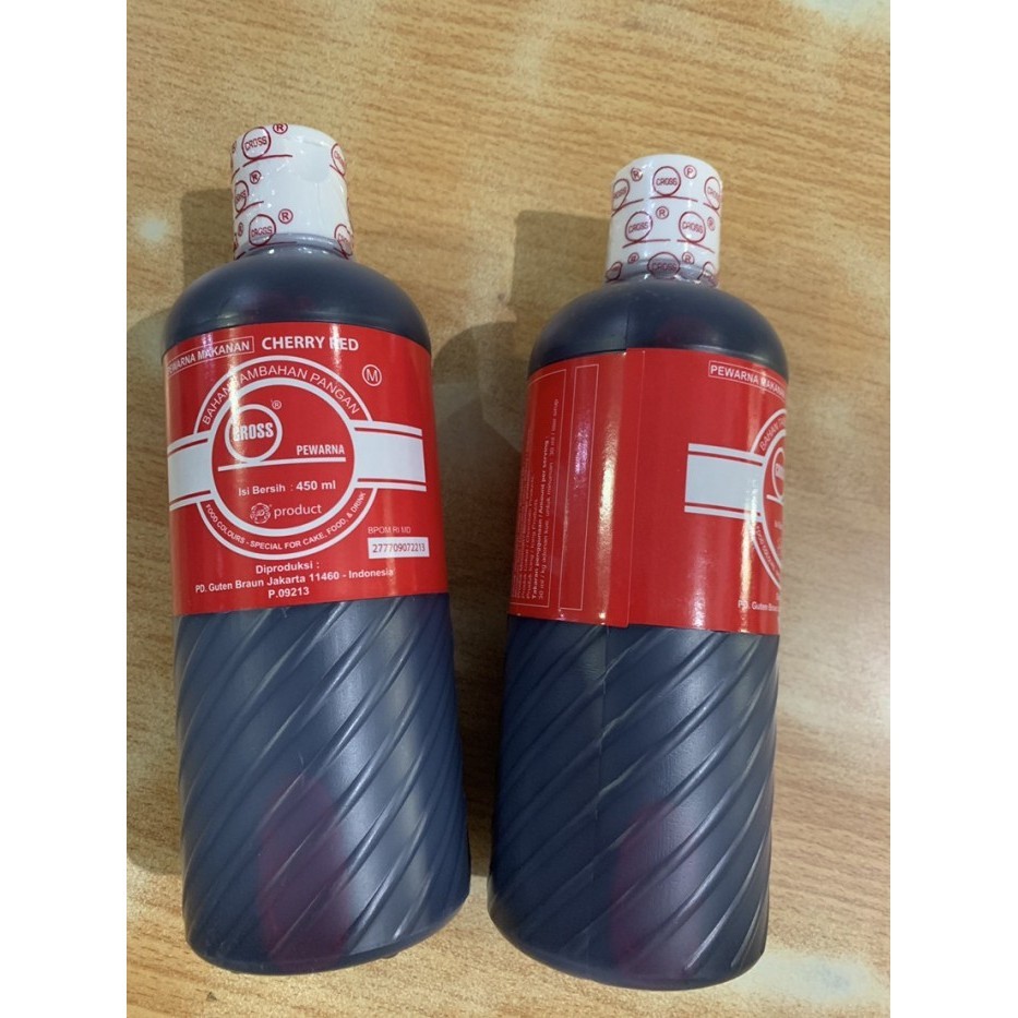 

Cross Cherry red 450ML pewarna makanan icing color Merah
