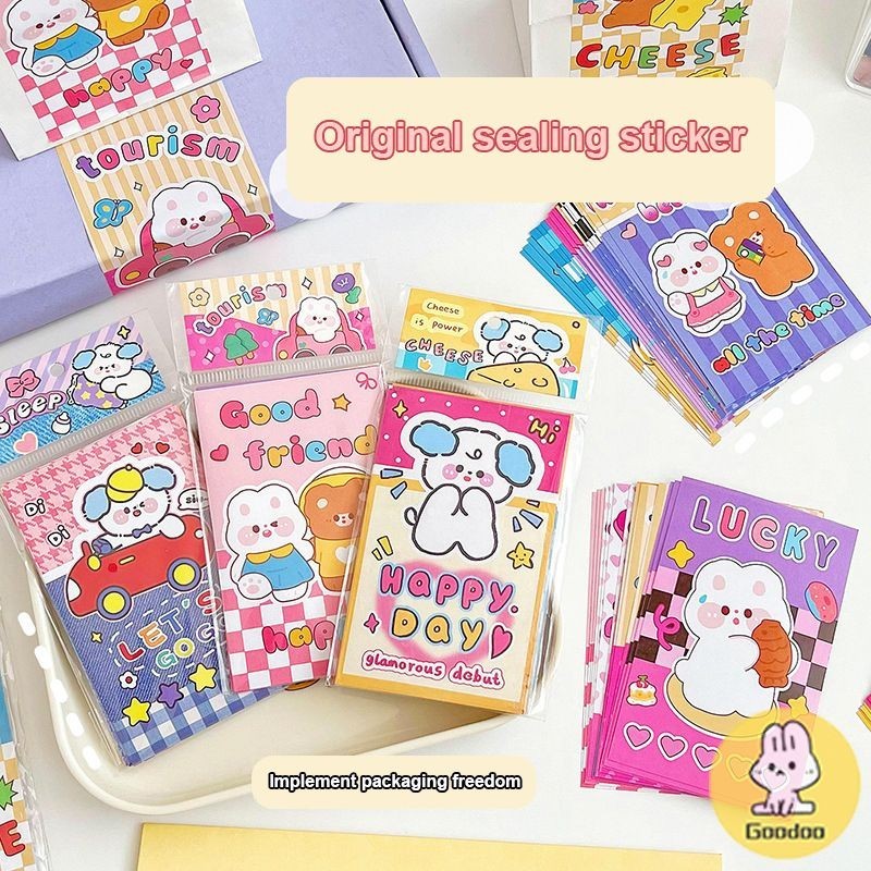 

Stiker Penyegel Anak Anjing Lucu Stiker Kemasan Kue Stiker Buku Besar Tangan-GOO
