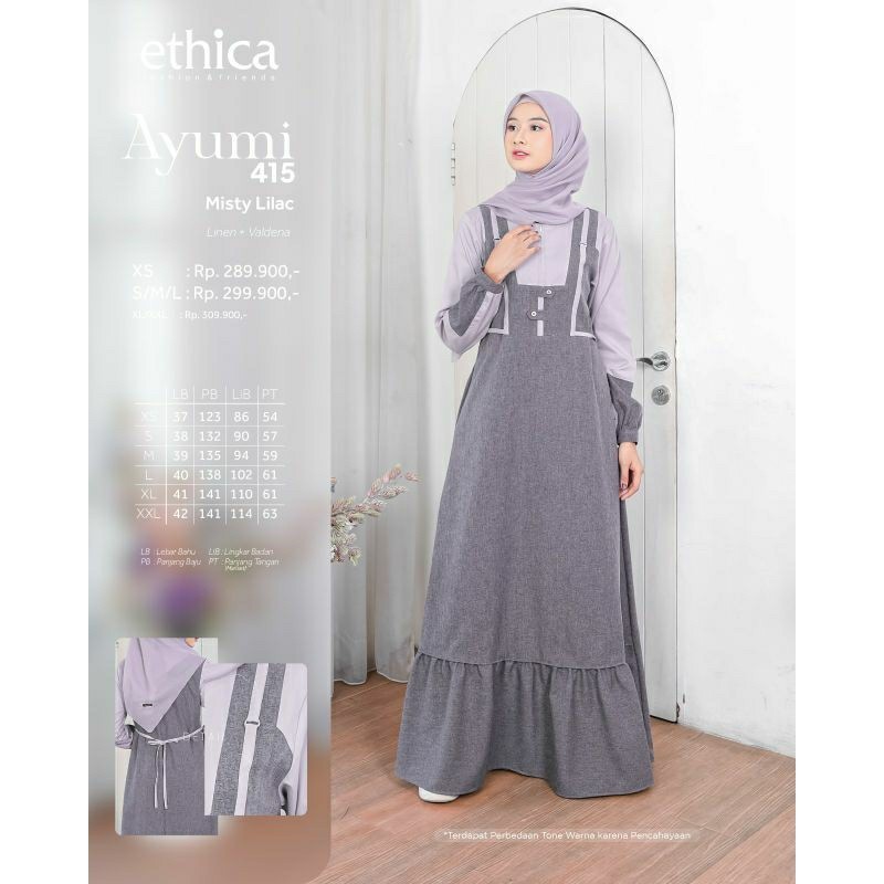 Ethica Ayumi 415 original terbaru Gamis Ethica ayumi 415