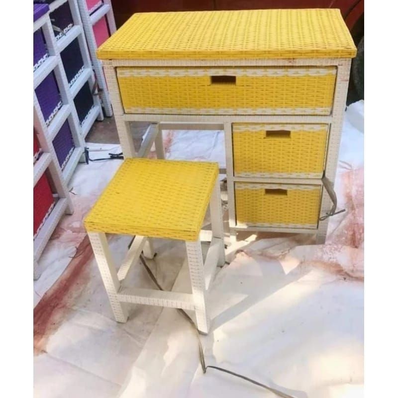 Meja Belajar Anak Rotan Sintetis