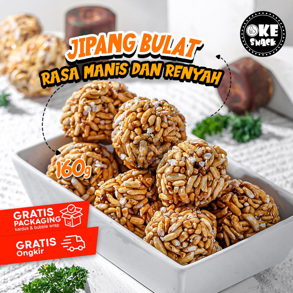 

Jipang Bulat Makanan Cemilan Tradisional 160g