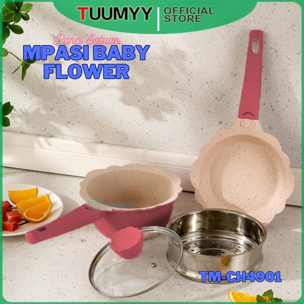 [COD] SATUAN PANCI MPASI MPASI WOK PAN FRY PAN MPASI SERBAGUNA ANTI LENGKET TM-CH4901