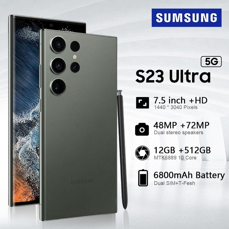 【Bisa COD】 Handphone S23 Ultra HP Baru 7.5Inci cuci gudang 2023 hp murah resmi Promo termurah 4G 5G 