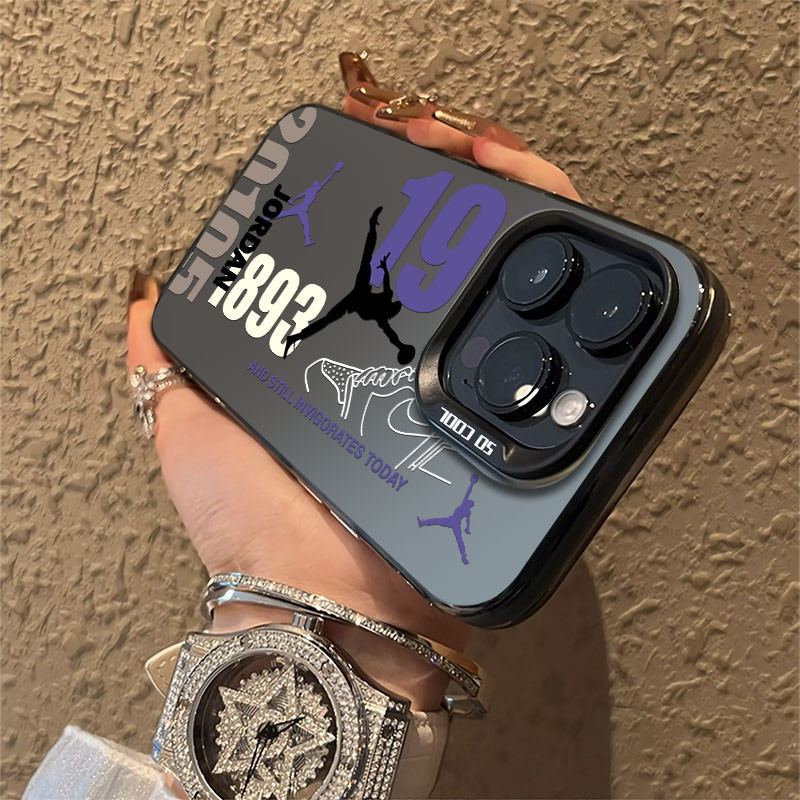 HOT Premium anti crack hard Casing ponsel Iphone 15 Promax populer barnd Graffiti 1983 AJ Nike case 