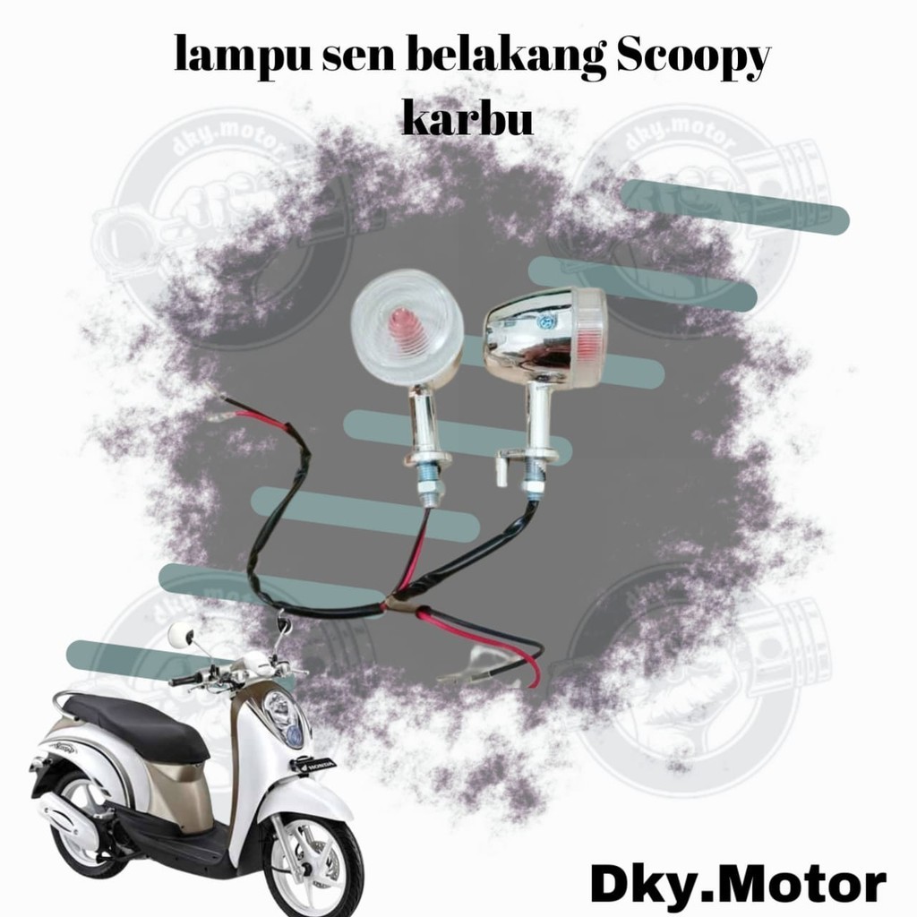 Lampu Sein Standar Scoopy Karbu Sein Scoopy Universal Belakang Sein Sen Standar Scoopy Karbu