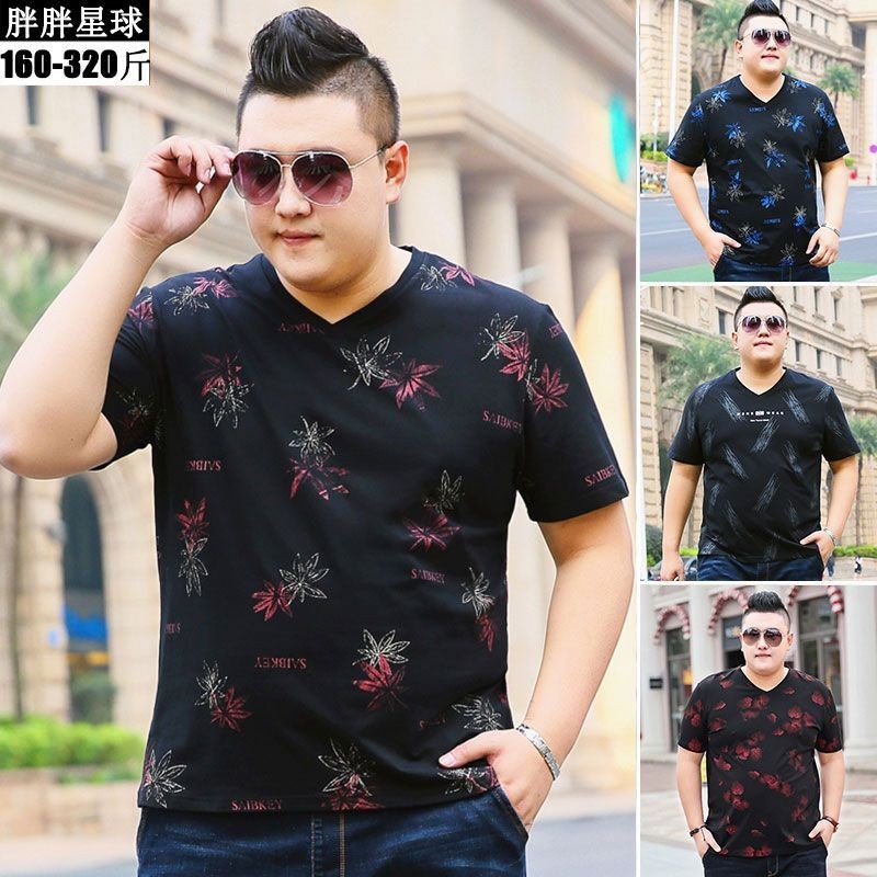 Baju Kaos Oversize Pria Wanita Kaos polo jumbo priaLarge size short sleeved T-shirt with V-neck cott