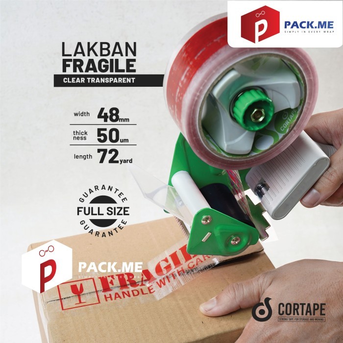 

Lakban Fragile Clear Merah
