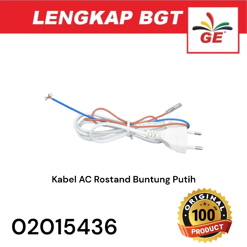 Kabel AC Rostand Buntung Putih - 02015436