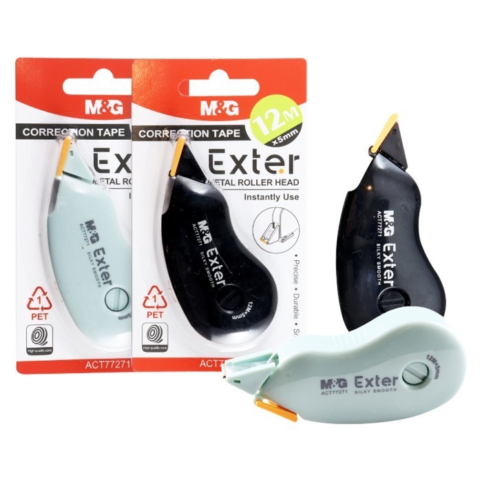 

M&G ACT77271 EXTER Tipe Ex Roll 12M Correction Tape Roll Exter Metal Roller Head