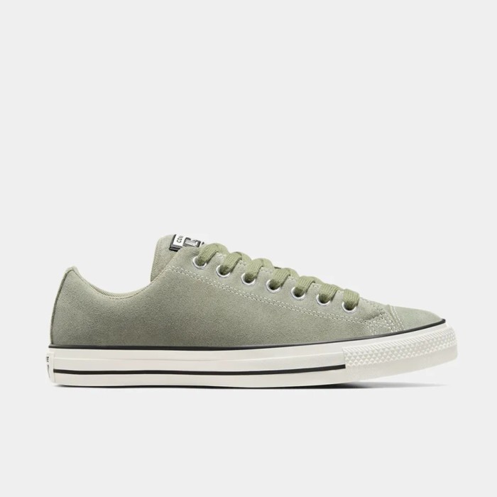 Sepatu Sneakers Pria Converse CT AS Ox Wide & Padded Suede Olive Original A11604C