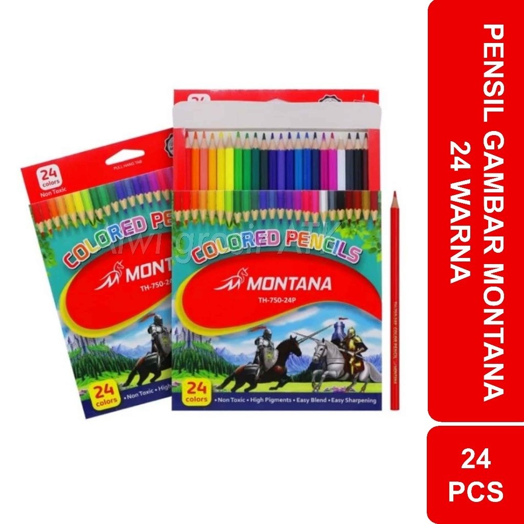 

Pensil Warna Panjang Montana 24 Warna / Colour Pencil TH750-240P