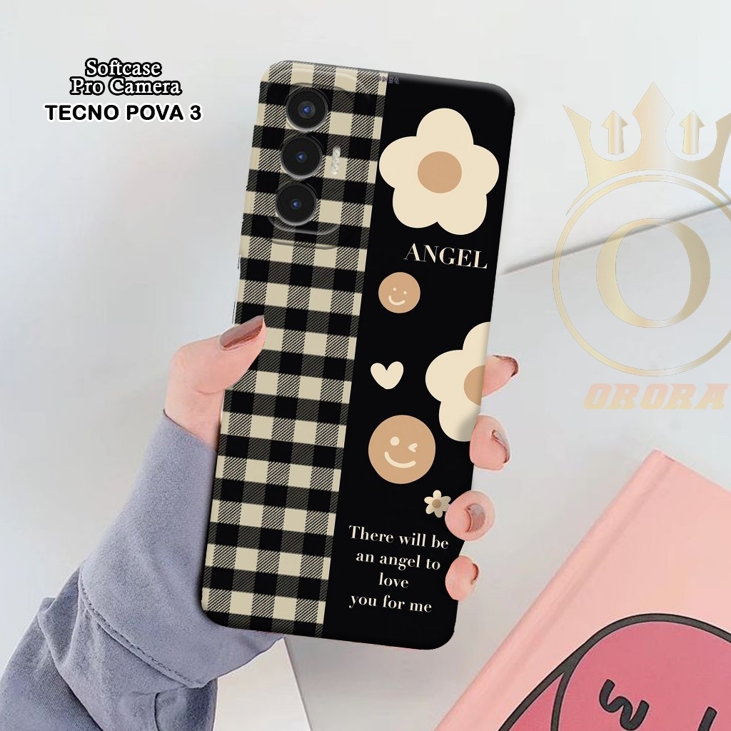 Softcase Tecno Pova 3 - ORORA  - Casing Tecno Pova 3 - Motif case LUCU - Tecno - Softcase Tecno Pova