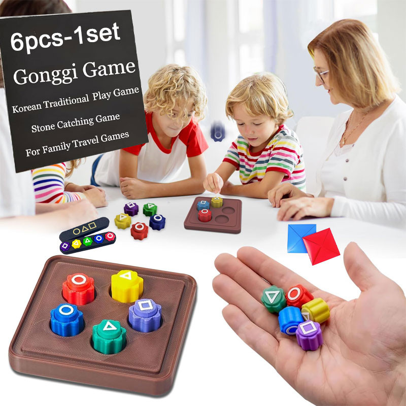 1set Mainan Squid Game 2 Board Game Anak Khas Korea